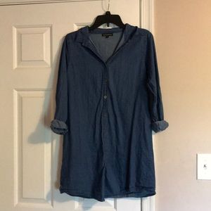 Jean button up dress